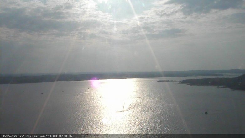 Lake Travis webcam, August 3, 2019 5:20 PM CT