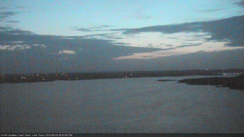 Lake Travis webcam, August 3, 2019 7:55 PM CT