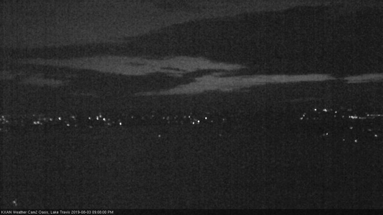 Lake Travis webcam, August 3, 2019 8:10 PM CT