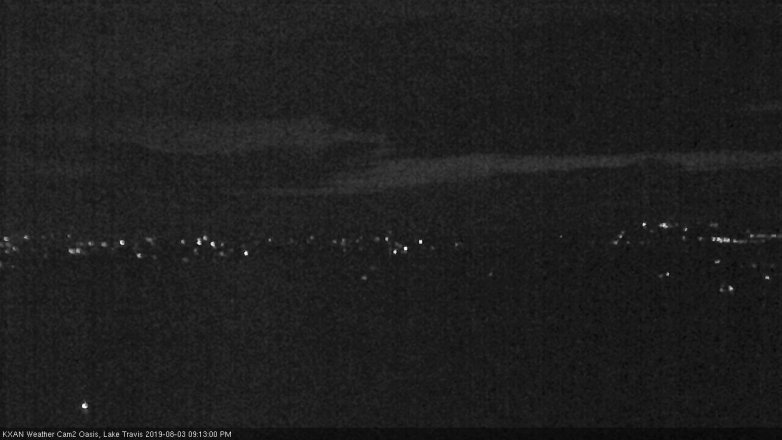 Lake Travis webcam, August 3, 2019 8:15 PM CT