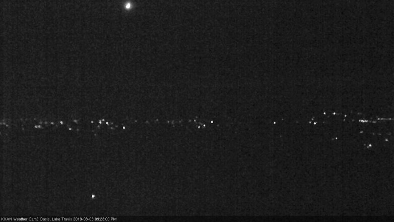 Lake Travis webcam, August 3, 2019 8:25 PM CT