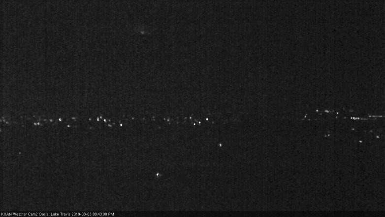 Lake Travis webcam, August 3, 2019 8:45 PM CT