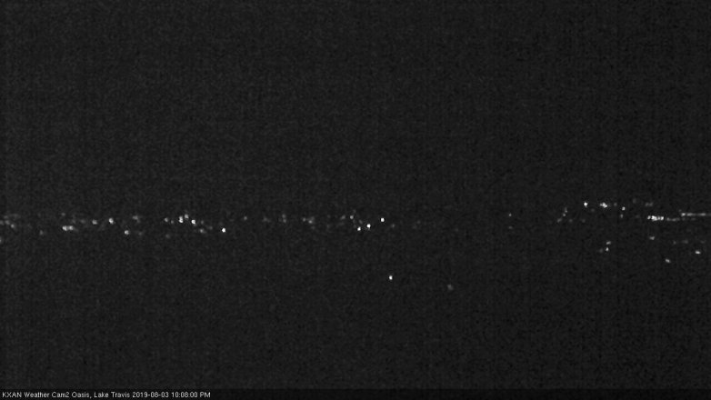 Lake Travis webcam, August 3, 2019 9:10 PM CT