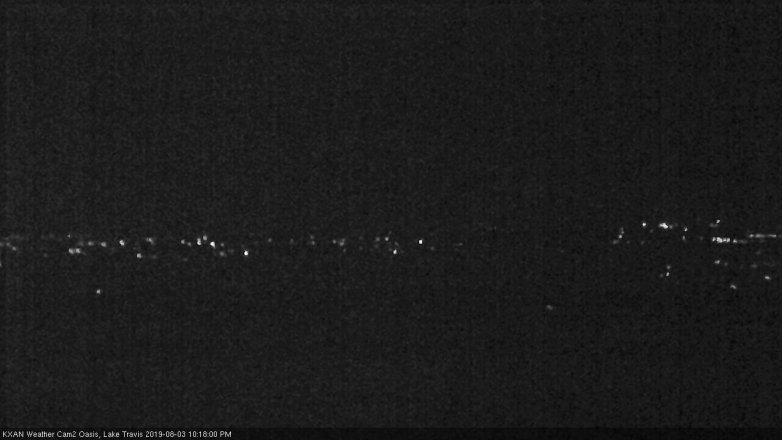 Lake Travis webcam, August 3, 2019 9:20 PM CT