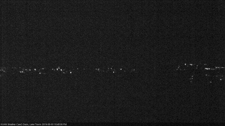 Lake Travis webcam, August 3, 2019 9:50 PM CT