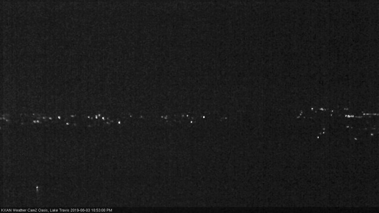 Lake Travis webcam, August 3, 2019 9:55 PM CT