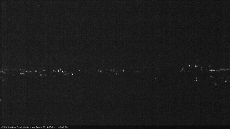 Lake Travis webcam, August 3, 2019 10:10 PM CT