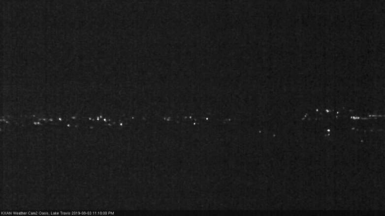 Lake Travis webcam, August 3, 2019 10:20 PM CT