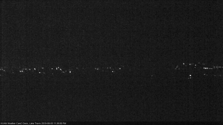 Lake Travis webcam, August 3, 2019 10:40 PM CT