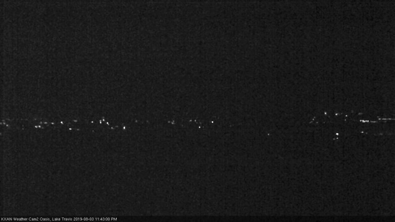 Lake Travis webcam, August 3, 2019 10:45 PM CT