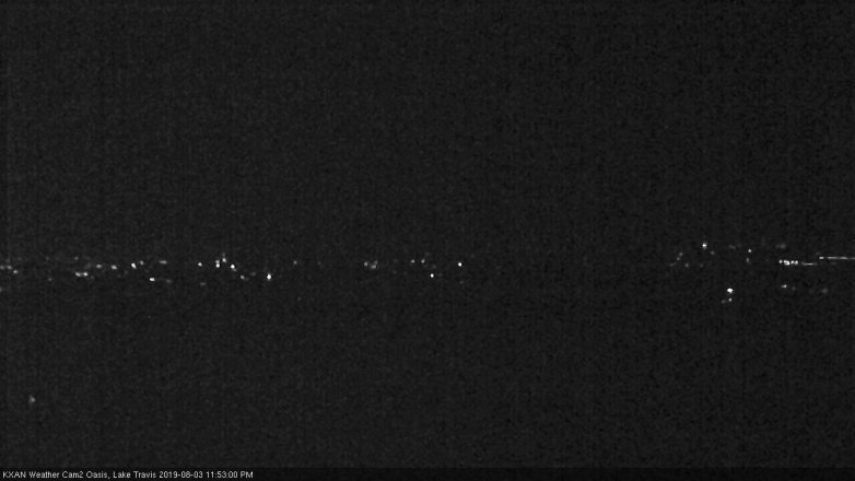 Lake Travis webcam, August 3, 2019 10:55 PM CT