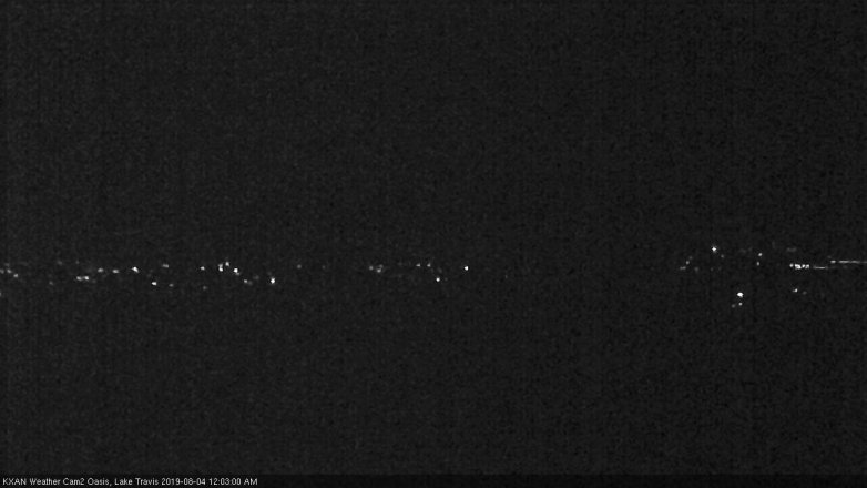 Lake Travis webcam, August 3, 2019 11:05 PM CT