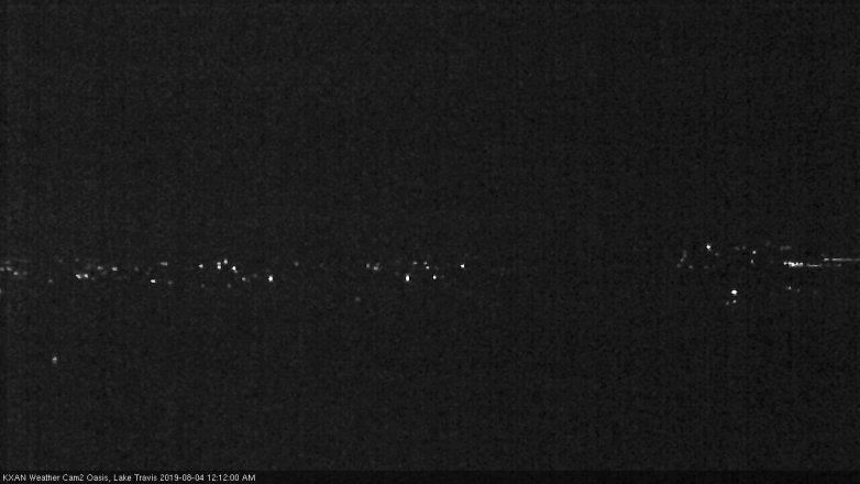 Lake Travis webcam, August 3, 2019 11:15 PM CT