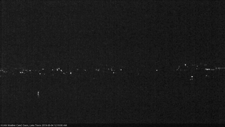 Lake Travis webcam, August 3, 2019 11:20 PM CT