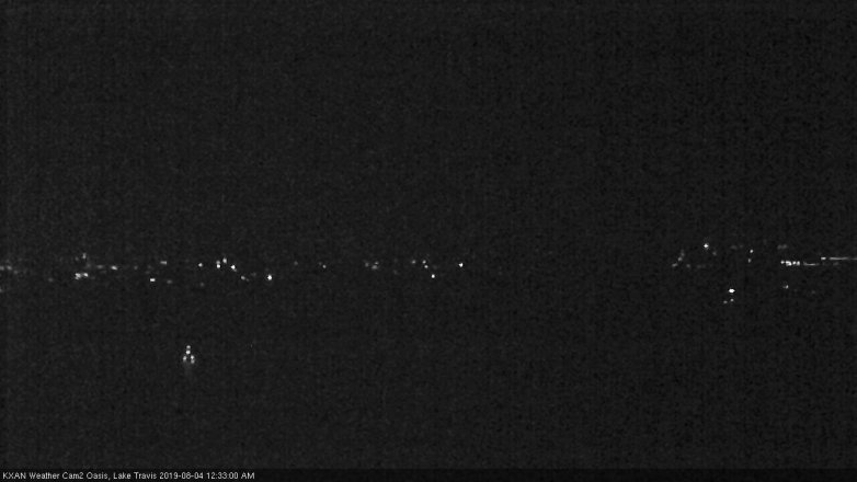 Lake Travis webcam, August 3, 2019 11:35 PM CT