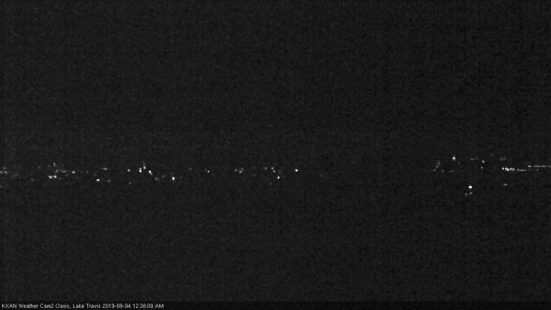 Lake Travis webcam, August 3, 2019 11:40 PM CT