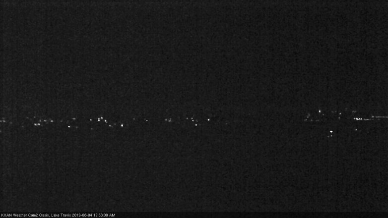 Lake Travis webcam, August 3, 2019 11:55 PM CT