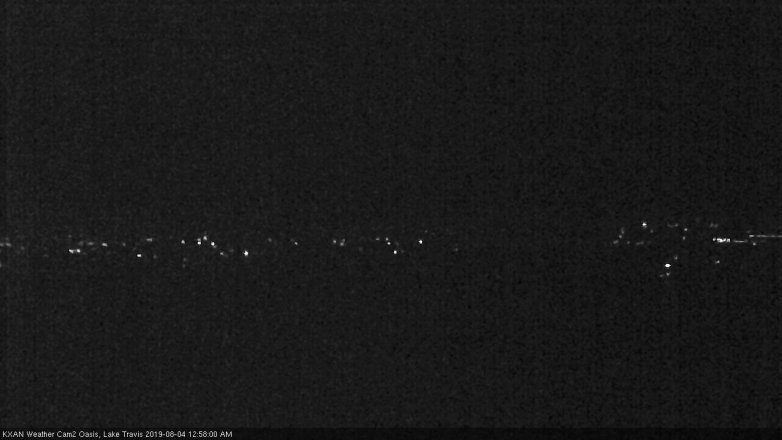 Lake Travis webcam, August 3, 2019 12:00 AM CT