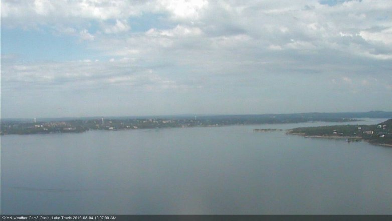 Lake Travis webcam, August 4, 2019 9:10 AM CT