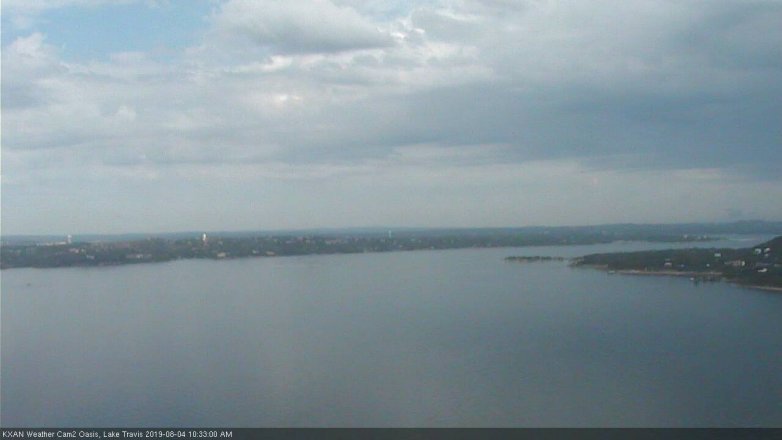 Lake Travis webcam, August 4, 2019 9:35 AM CT