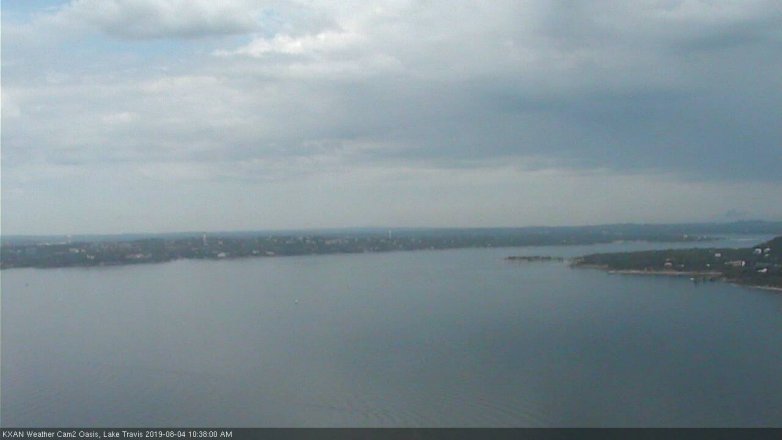 Lake Travis webcam, August 4, 2019 9:40 AM CT