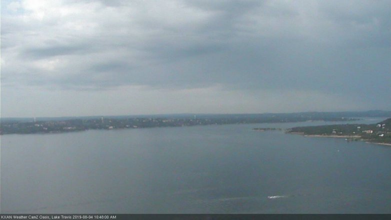 Lake Travis webcam, August 4, 2019 9:50 AM CT