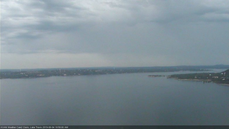 Lake Travis webcam, August 4, 2019 10:00 AM CT