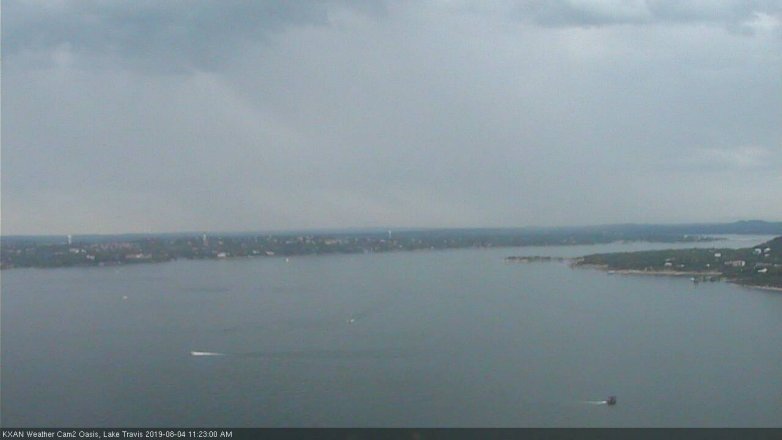 Lake Travis webcam, August 4, 2019 10:25 AM CT