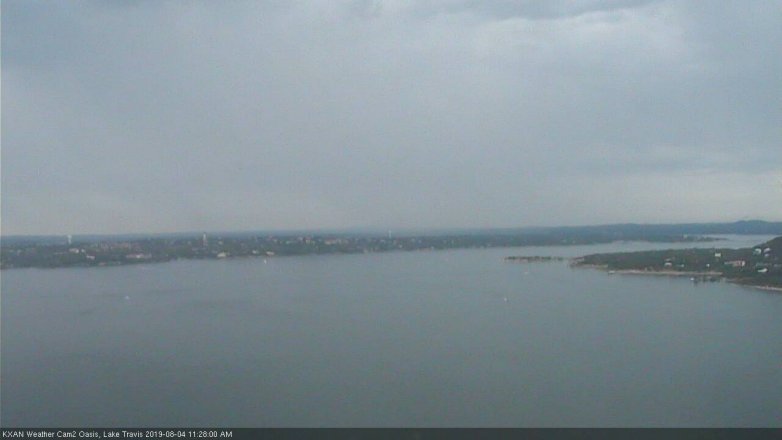 Lake Travis webcam, August 4, 2019 10:30 AM CT