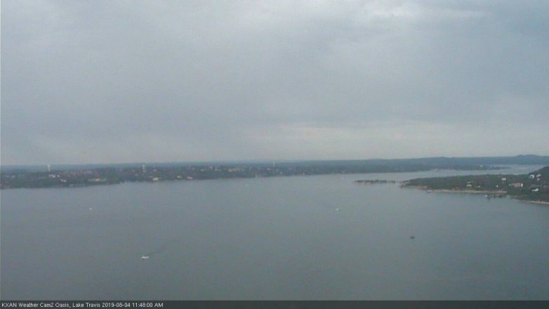 Lake Travis webcam, August 4, 2019 10:50 AM CT