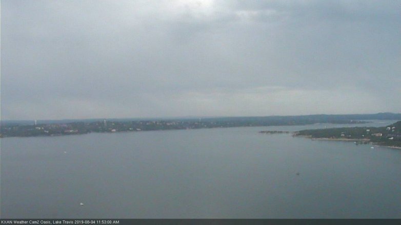 Lake Travis webcam, August 4, 2019 10:55 AM CT