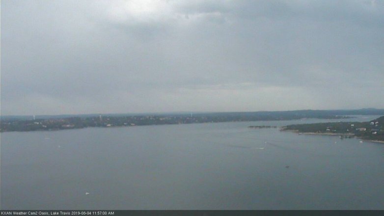 Lake Travis webcam, August 4, 2019 11:00 AM CT