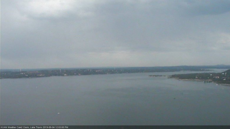 Lake Travis webcam, August 4, 2019 11:05 AM CT