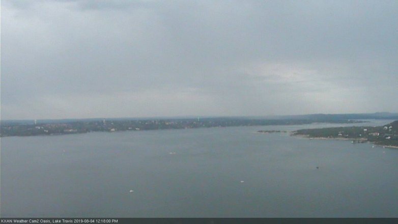 Lake Travis webcam, August 4, 2019 11:20 AM CT