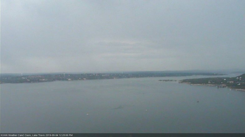 Lake Travis webcam, August 4, 2019 11:30 AM CT