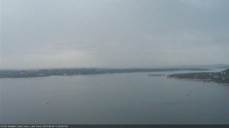 Lake Travis webcam, August 4, 2019 11:40 AM CT