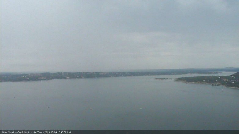 Lake Travis webcam, August 4, 2019 11:50 AM CT