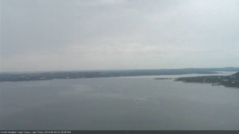 Lake Travis webcam, August 4, 2019 12:30 PM CT