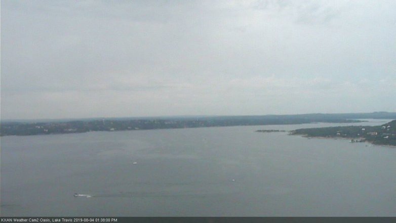Lake Travis webcam, August 4, 2019 12:40 PM CT