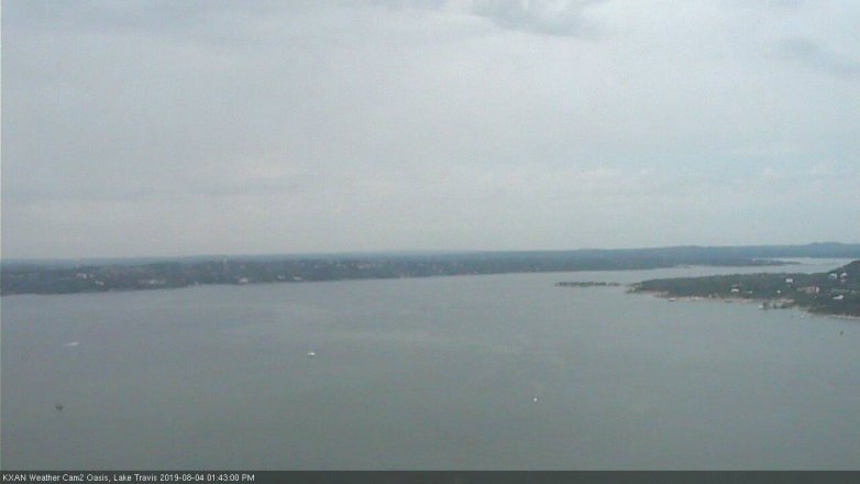 Lake Travis webcam, August 4, 2019 12:45 PM CT