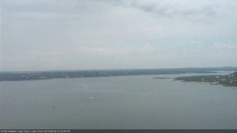 Lake Travis webcam, August 4, 2019 12:55 PM CT