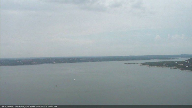 Lake Travis webcam, August 4, 2019 1:00 PM CT