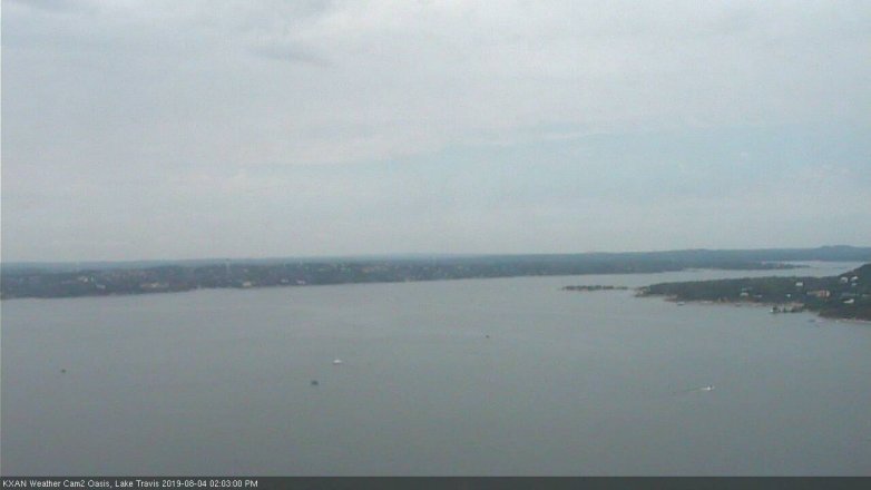 Lake Travis webcam, August 4, 2019 1:05 PM CT