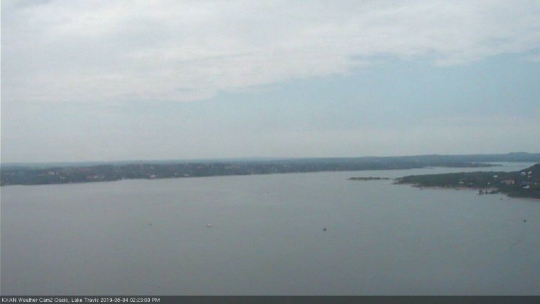 Lake Travis webcam, August 4, 2019 1:25 PM CT