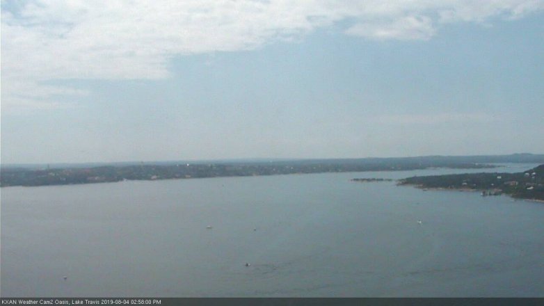 Lake Travis webcam, August 4, 2019 2:00 PM CT
