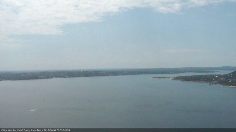 Lake Travis webcam, August 4, 2019 2:05 PM CT