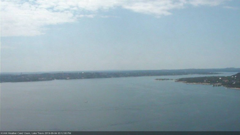 Lake Travis webcam, August 4, 2019 2:15 PM CT