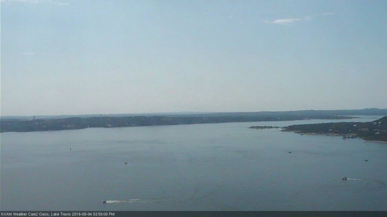 Lake Travis webcam, August 4, 2019 3:00 PM CT