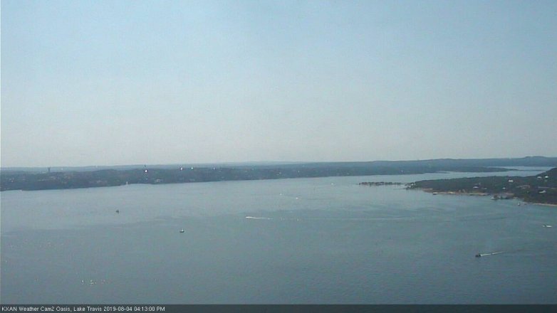 Lake Travis webcam, August 4, 2019 3:15 PM CT