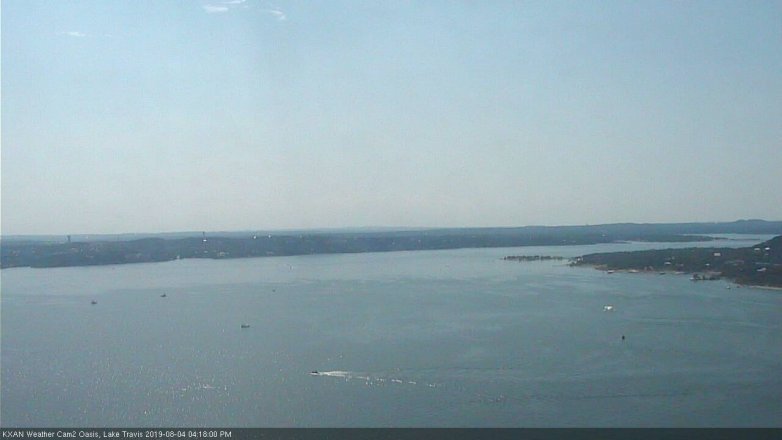 Lake Travis webcam, August 4, 2019 3:20 PM CT